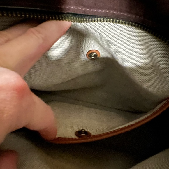 Coach Harmony Hobo Black Leather and Suede Maroon Interior with Yellow Stitching - Picture 14 of 17